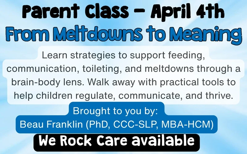 From Meltdowns to Meaning – Parent Class